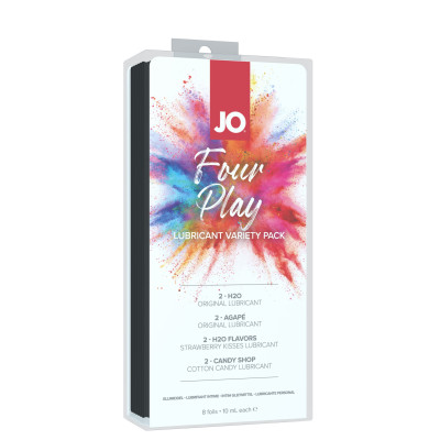 System Jo Four play water based lubricants variety pack