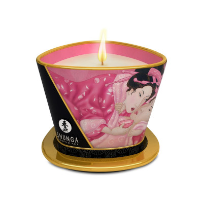 Shunga Massage Candle Rose 170ml