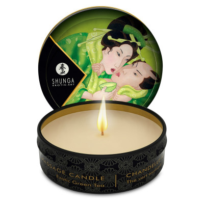 Shunga Massage Candle Exotic Green Tea 30ml