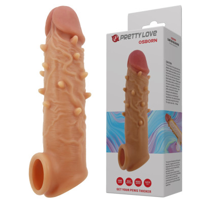 PRETTY LOVE OSBORN liquid silicone penis sleeve 16.5 cm