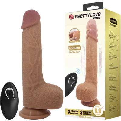 PRETTY LOVE TOMMY thrusting and vibrating dildo