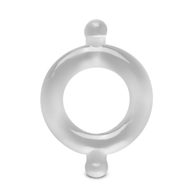 CLEAR fully stretchable cock ring 2.2 cm