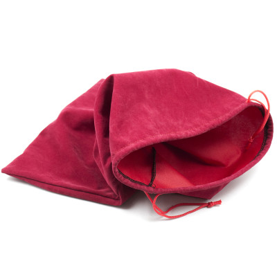 Soft Velvety Red Bag 37x23cm