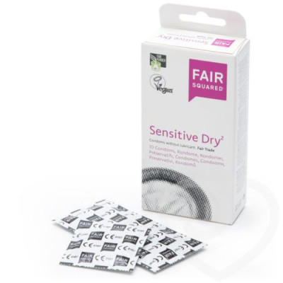 Fair Squared Condoms Sensitive Dry 10 pack