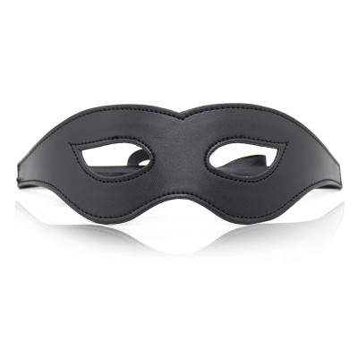 NAUGHTY TOYS Bondage domino black faux leather eye mask