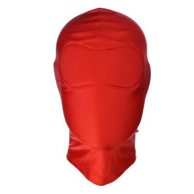 NAUGHTY TOYS Red spandex hood with no holes MEDIUM-LARGE