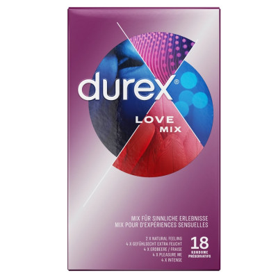 Durex Love Mix упаковка из 18 презервативов