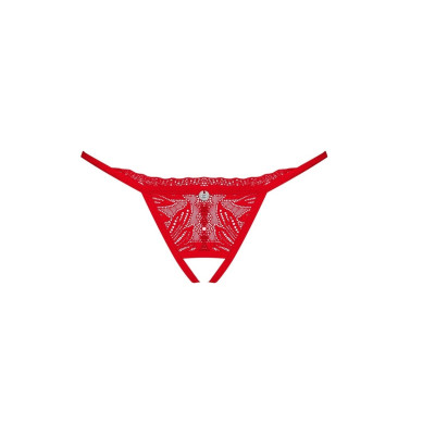 Obsessve Chilisa crotchless thong RED