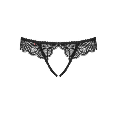 Obsessive Contica crotchless thong BLACK