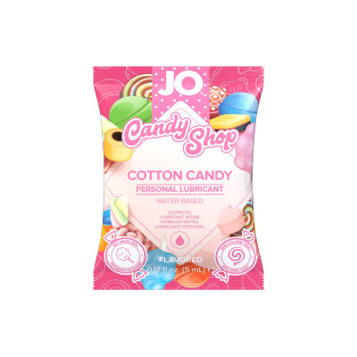 System JO H2O Candy Shop Cotton Candy Flavored Lubricant 5ml sachet