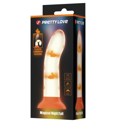 PRETTY LOVE Magical Nightfall Luminous Suctioned Dildo