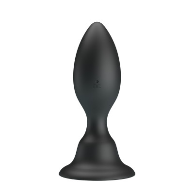 Pretty Love Vibrating Butt Plug with Suction Base BLACK