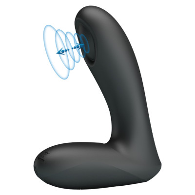 Pretty Love ARCHENEMY Anal Massager with Pulse waves BLACK