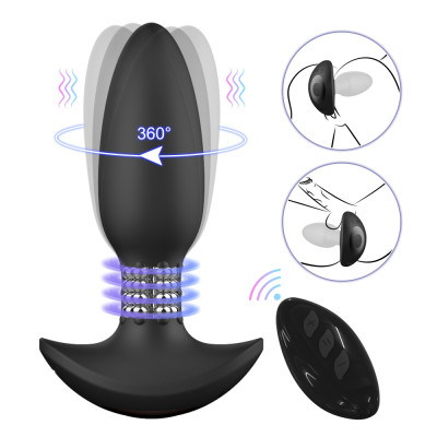 The Revolver Remote controlled Vibrating Rotating anal Plug