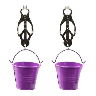 Naughty Toys Nipple Clamps with Buckets