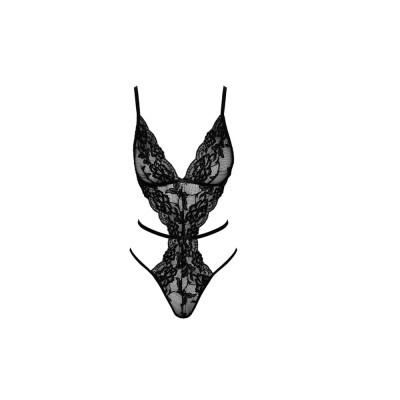 Noir Handmade French Kiss Bodysuit Black