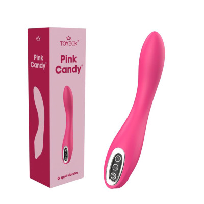 PINK CANDY Anal and G-spot classic vibrator 21 cm