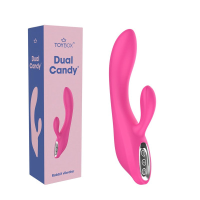 TOYBOX Dual Candy Soft and flexible silicone Rabbit vibrator