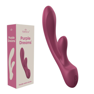 PURPLE DREAMS Soft flexible silicone Rabbit vibrator