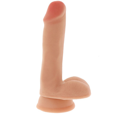 Dual Density Cock and balls 17 cm Flesh White