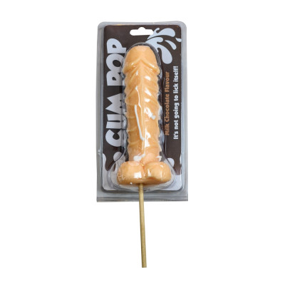 Milk chocolate flavoured cum pop