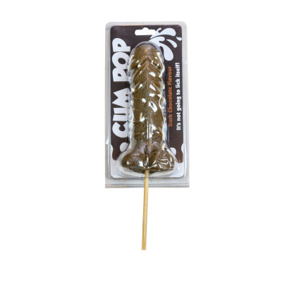 Dark chocolate flavoured cum pop