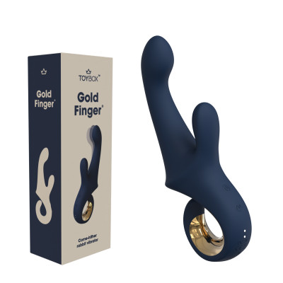 TOYBOX Gold Finger Rabbit vibrator black