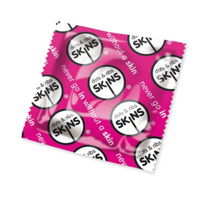 12 Skins Dots and Ribs condoms