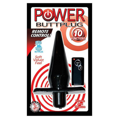 Remote Control 10 Function Power Butt Plug