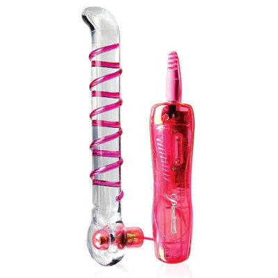Icicles Pipedream 10-Function Glass G-Spot Vibrating Wand No 4