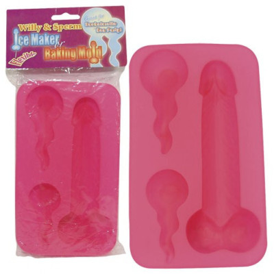 Willy And Sperm Silicone Baking Or Ice Cube Tray
