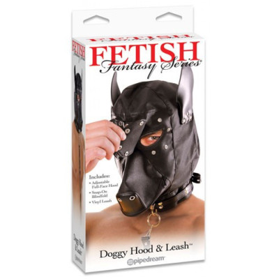Fetish Fantasy Doggy Hood and Leash