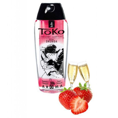 Shunga Toko Strawberry Flavored Water Based Lubricant 165ml