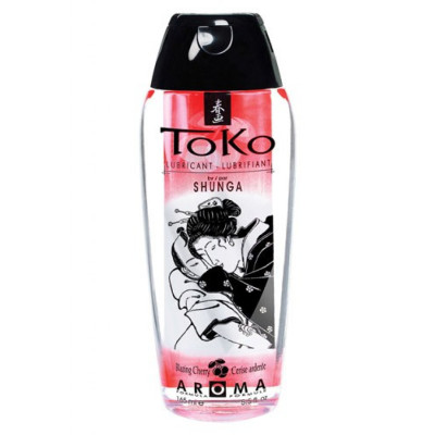 Shunga Toko Cherry Flavored Water Based Lubricant 165ml	