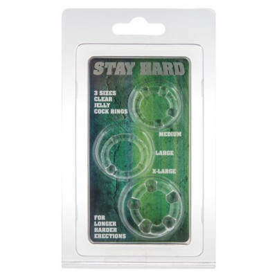 Stay Hard Cock Rings clear