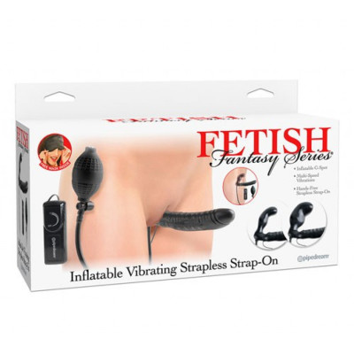 Inflatable Vibrating Strapless Strap-on