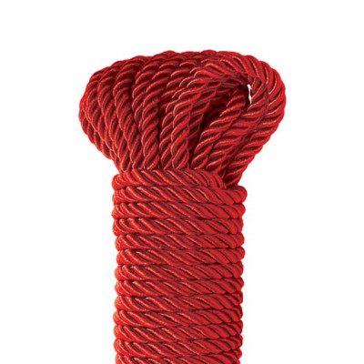 Φετιχιστικό κόκκινο σχοινί Deluxe Silky 10 μέτρα