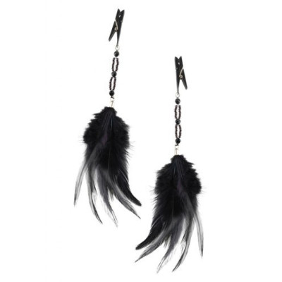 Fetish fantasy fancy feather Clamps