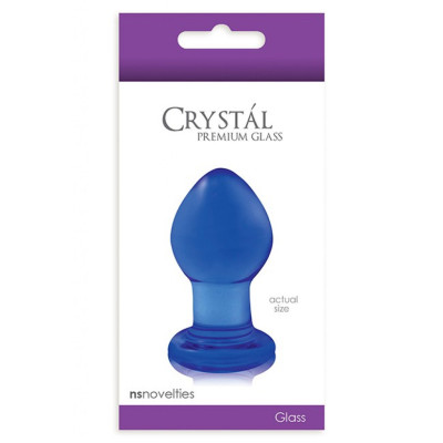 Crystal Blue Small Plug 6 cm