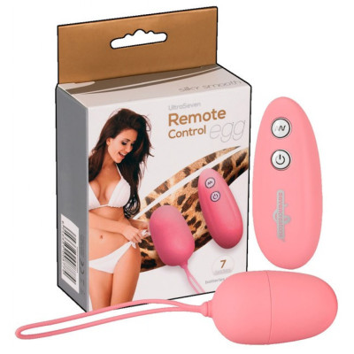 Ultra Seven Remote Control Vibrating Egg Pink