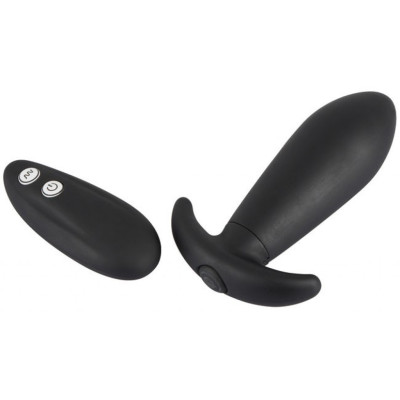 Black Wireless Remote Controlled Butt Plug