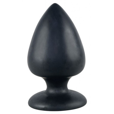Black Velvet Silicone Extra Large Butt plug