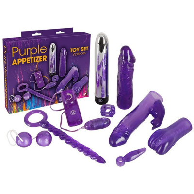 Purple Appetizer 9pcs complete Sex Toy Kit