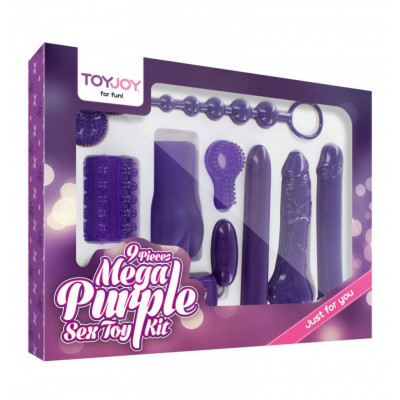Toy Joy Complete 9pcs Mega Purple Sex Toy Kit