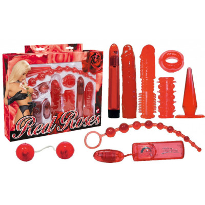 Red Roses complete set of vibrators