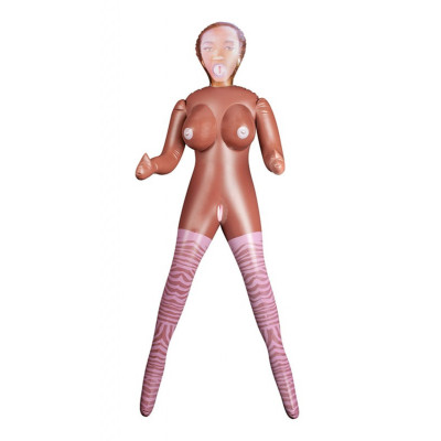 Φουσκωτό ομοίωμα κούκλας της Μαύρης Αμερικανίδας πορνοστάρ Scarlet Constance