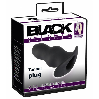 Black Velvet Tunnel Plug