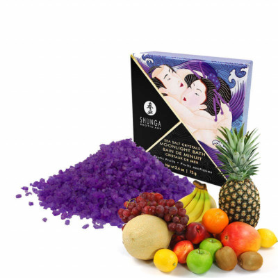 Ароматическая соль для ванны Shunga Moonlight Bath Exotic Fruits Экзотические фрукты 75г