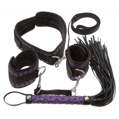Набор для бондажа Bondage Set, черно-фиолетовый