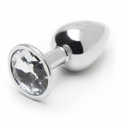 Aluminium Butt plug White Jewel - Medium